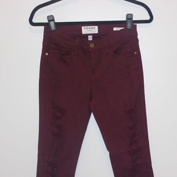 Frame Mid Rise Le Skinny de Jeanne Jean women Size 25 - Picture 3 of 13